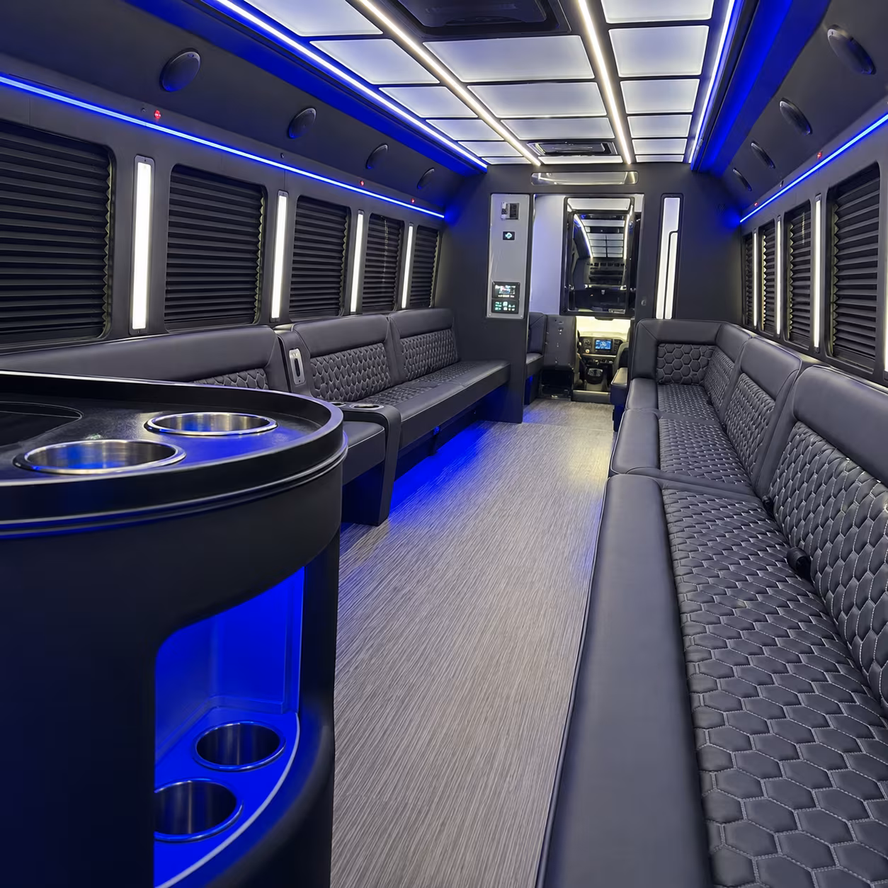 sunrise party bus rentals inside