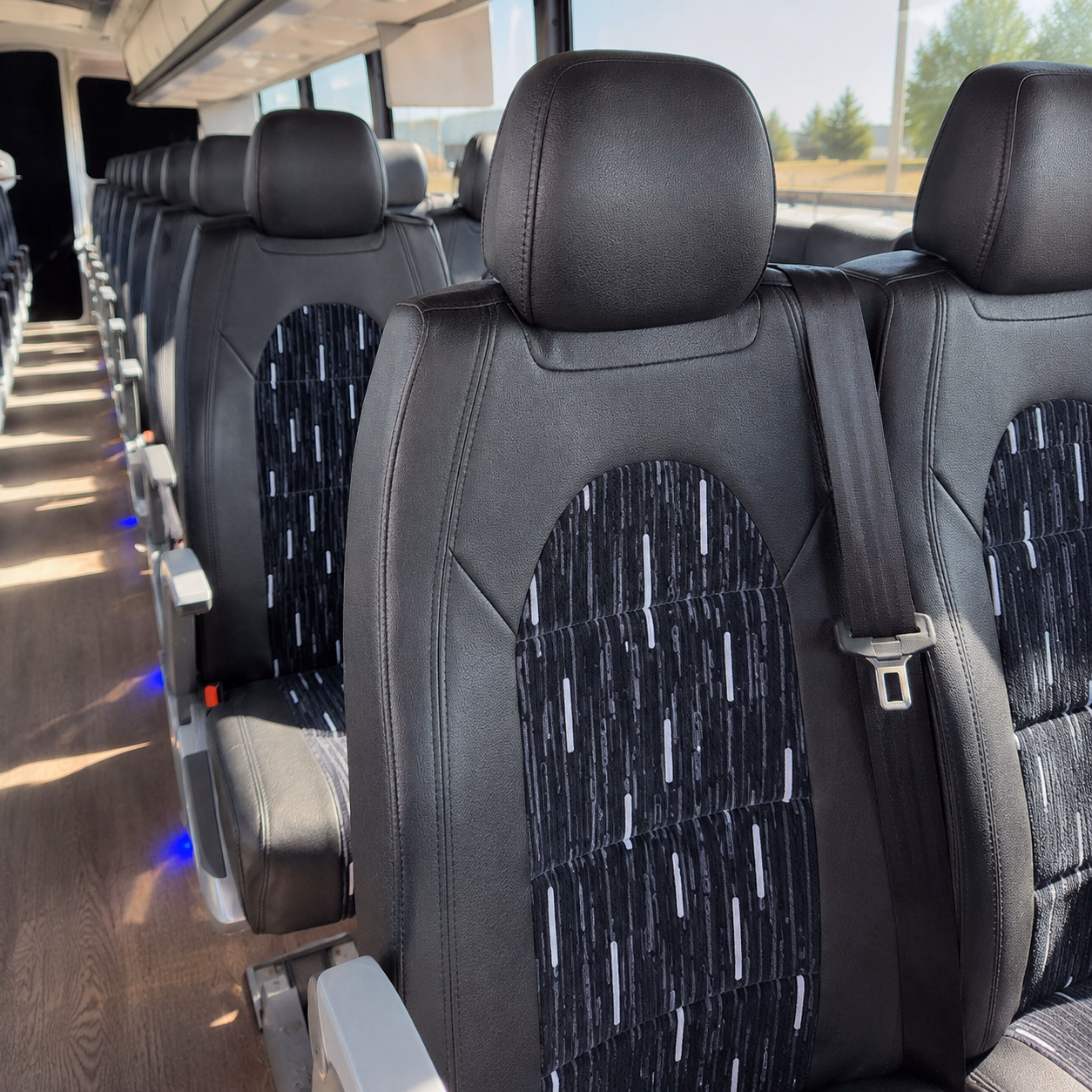 sunrise private event transportation onboard seating